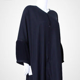 Latest Graceful Abaya in Full Black Color
