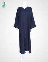 Black Embroidered Sleeve ABAYA