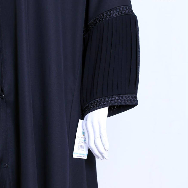 Latest Graceful Abaya in Full Black Color