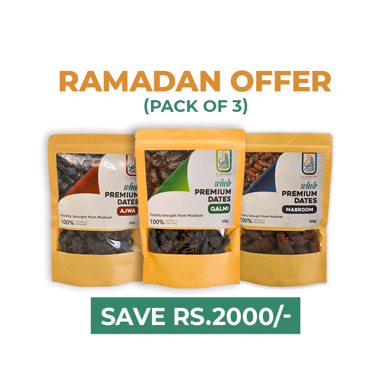 Dates/Khajoor (Pack of 3) Ramadan Offer