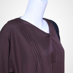 Simple pleated modern ABAYA