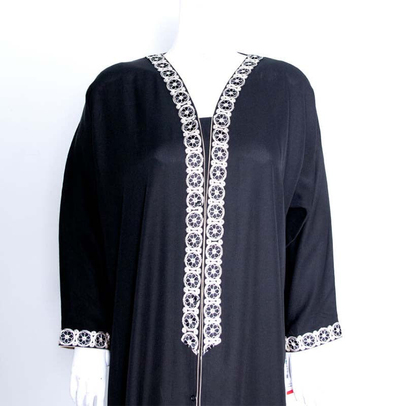 Embroidered Sleeves and Neck ABAYA