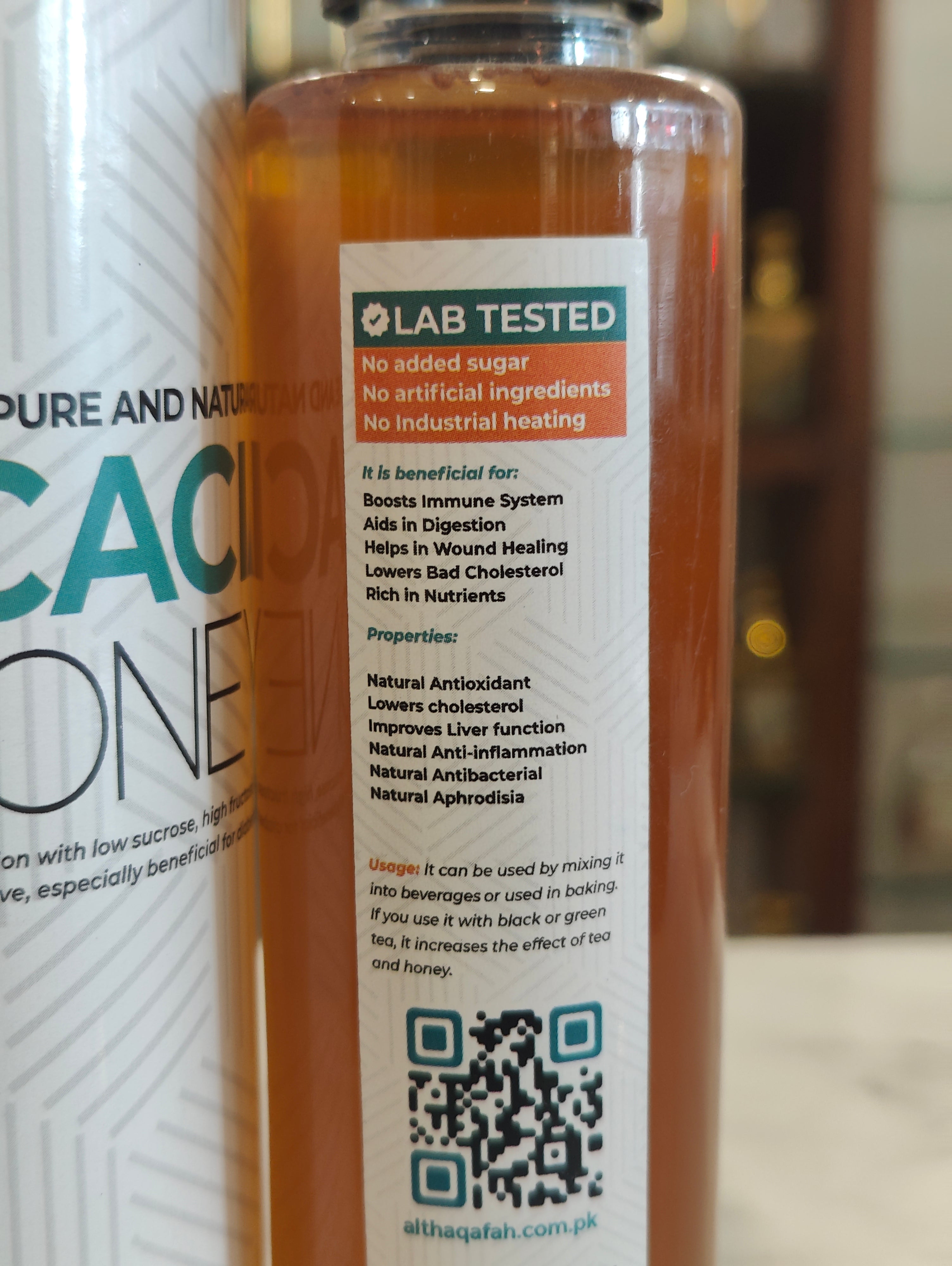 Acacia Honey – Easy Squeezy Bottle | 100% Pure Organic Phulai/Acacia Honey