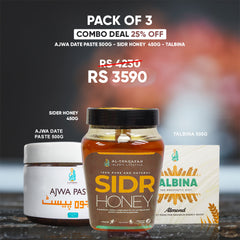 Special Combo(Ajwa Paste, Sidr Honey, and Talbina – 25% Off!)