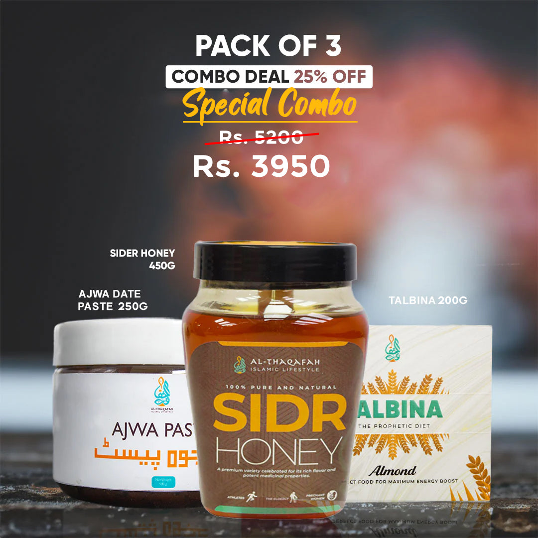 Special Combo(Ajwa Paste, Sidr Honey, and Talbina – 25% Off!)