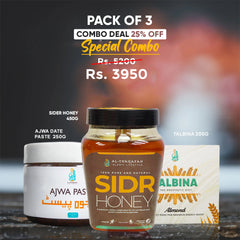 Special Combo(Ajwa Paste, Sidr Honey, and Talbina – 25% Off!)